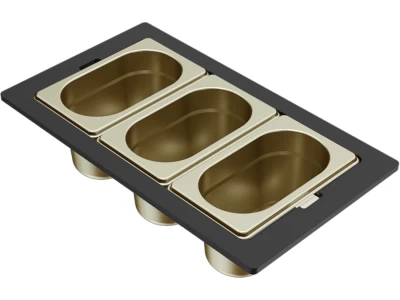 ELLECI- Gourmet szett 1/9 arany Best 383x220x100 mm