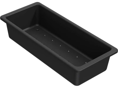 ELLECI- Gyömölcsmosó kosár műanyag 380 fekete  