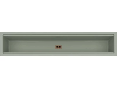 ELLECI- Mosogatótálca Dialogo C86 Keratek K82 Sage Green bronz tartozékkal