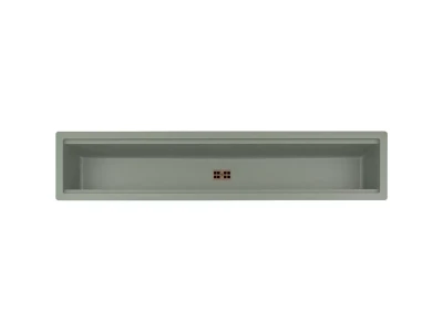 ELLECI- Mosogatótálca Dialogo C86 Keratek K82 Sage Green bronz tartozékkal