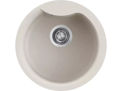 ELLECI- Mosogatótálca Ego Round 48,5 Granitek kerek medence Bianco soft G39
