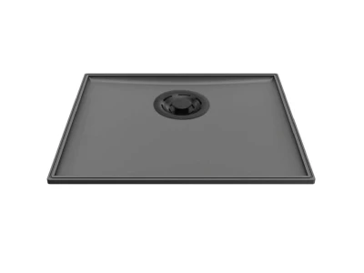 ELLECI- Mosogatótálca Essenza 50 46,2x38,2 Keratek K99 Dark Grey fekete tartozékokkal