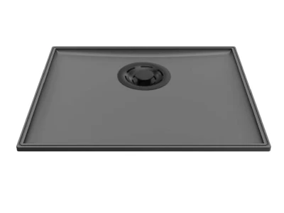 ELLECI- Mosogatótálca Essenza 50 46,2x38,2 Keratek K99 Dark Grey fekete tartozékokkal