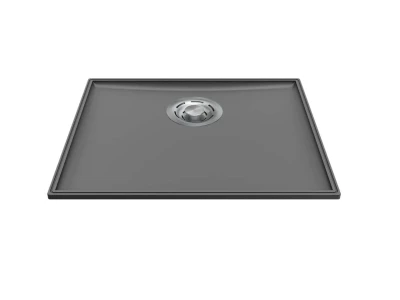 ELLECI- Mosogatótálca Essenza 50 46,2x38,2 Keratek K99 Dark Grey inox tartozékokkal