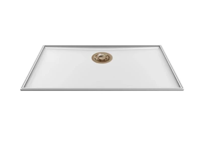 ELLECI- Mosogatótálca Essenza 70 68,2x38,2 Keratek 1 m. K96 White arany tartozékkal 