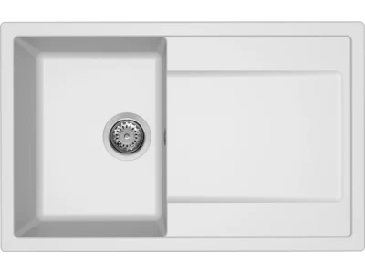 ELLECI- Mosogatótálca Life 300 79x50 Granitek 1m.+cseppt. Bianco G68