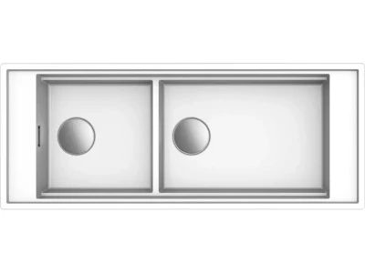 ELLECI- Mosogatótálca Mixology 590 1140x392 Keratek K96 White inox tartozékokkal