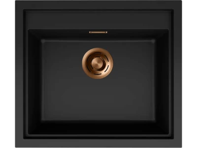 ELLECI- Mosogatótálca Sintesi 105 Keratek K86 Black bronz tartozékokkal