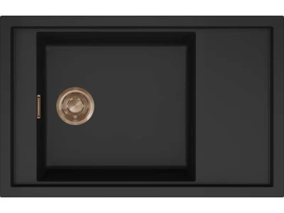 ELLECI- Mosogatótálca Sintesi 305 Keratek K86 Black bronz tartozékokkal