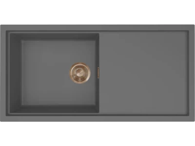 ELLECI- Mosogatótálca Sintesi 480 Keratek K99 Dark Grey bronz tartozékokkal 