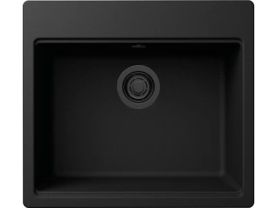 ELLECI- Mosogatótálca Time 105 57x51 Granitek 1m. Nero G40 fekete tartozékokkal