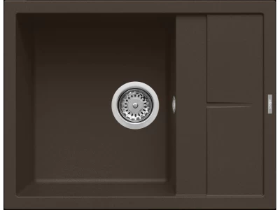 ELLECI- Mosogatótálca Unico 125 65x50 Granitek 1 m. +cseppt. Espresso G78   AM