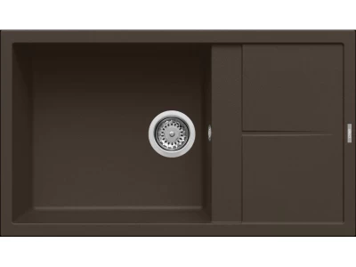 ELLECI- Mosogatótálca Unico 410 86x50 Granitek 1 m. +cseppt. Espresso G78   AM
