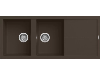 ELLECI- Mosogatótálca Unico 500 116x51 Granitek 2 m. +cseppt. Espresso G78   AM