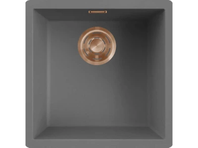 ELLECI- Mosogatótálca Zen 102 Keratek K99 Dark Grey bronz tartozékokkal 