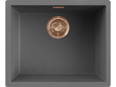 ELLECI- Mosogatótálca Zen 105 Keratek K99 Dark Grey bronz tartozékokkal 