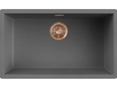 ELLECI- Mosogatótálca Zen 130 Keratek K99 Dark Grey bronz tartozékokkal 