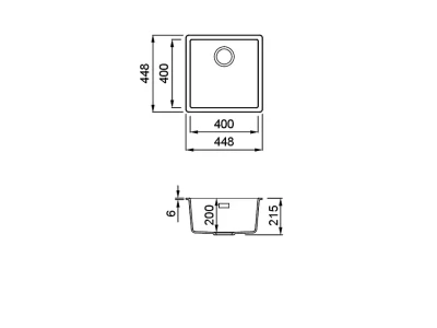 ELLECI- Mosogatótálca Zen-F 102 Keratek K82 Sage Green arany tartozékokkal 