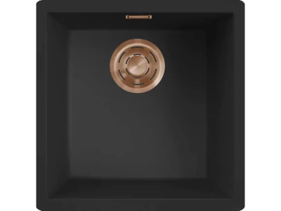 ELLECI- Mosogatótálca Zen-F 102 Keratek K86 Black bronz tartozékokkal 