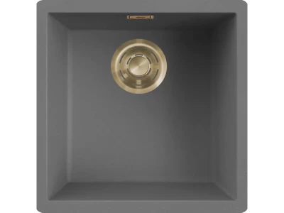 ELLECI- Mosogatótálca Zen-F 102 Keratek K99 Dark Grey arany tartozékokkal 