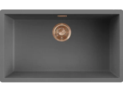 ELLECI- Mosogatótálca Zen-F 130 Keratek K99 Dark Grey bronz tartozékokkal 