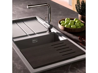 ELLECI- Vágódeszka HPL 418 vágódeszka 280x418x8mm Zen, ZEN-F mosogatóhoz wood barna