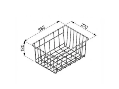 ELLECI ACI01307 Inox edényszárító kosár