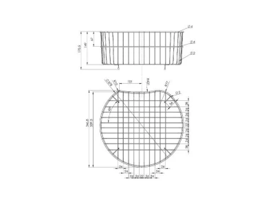 ELLECI ACI02300 Ego kerek inox edényszárító kosár