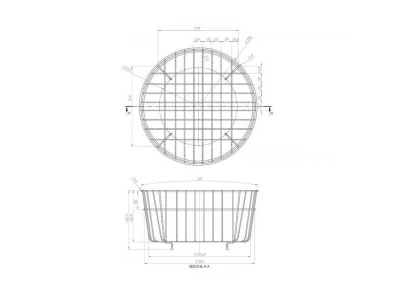 ELLECI ACI02301 Kerek inox edényszárító kosár