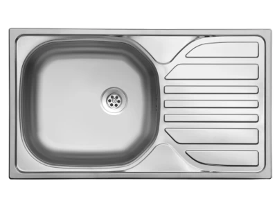 EVIDO BASIC MINI rozsdamentes mosogató,egymedence csepegtetővel, 76x43,5 cm, 1 1/2lefolyógarnitúra