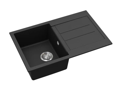 EVIDO Cubo 45S gránit mosogató, 780 x 500 mm,  antracit