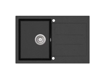 EVIDO Cubo 45S gránit mosogató, 780 x 500 mm,  antracit