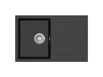 EVIDO Cubo 45S gránit mosogató, 780 x 500 mm,  antracit