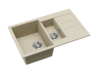 EVIDO Cubo 6S compact gránit mosogató 800x500 bézs