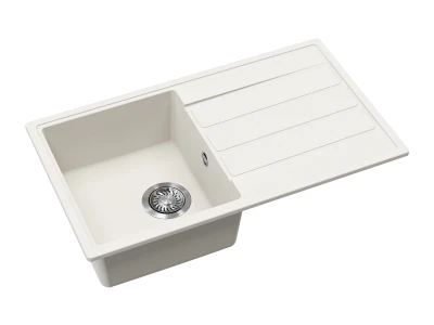 EVIDO EASY 45 S gránit mosogató, 760 x 440 mm, fehér