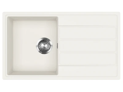 EVIDO EASY 45 S gránit mosogató, 760 x 440 mm, fehér