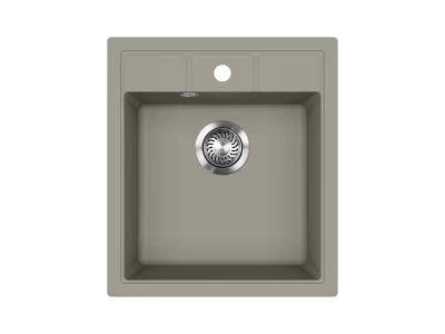 EVIDO EASY 45 gránit mosogató, 460 x 515 mm, platina
