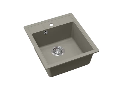 EVIDO EASY 45 gránit mosogató, 460 x 515 mm, platina