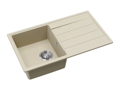 EVIDO EASY 45 S gránit mosogató, 760 x 440 mm, bézs