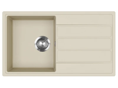 EVIDO EASY 45 S gránit mosogató, 760 x 440 mm, bézs