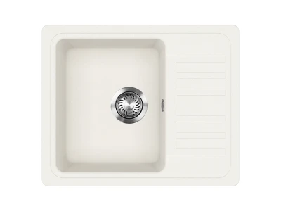 EVIDO HOME 45 S Compact gránit mosogató, 575 x 460 mm, fehér