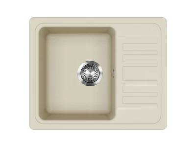 EVIDO Home 45S compact gránit mosogató, 575 x 460 mm, bézs