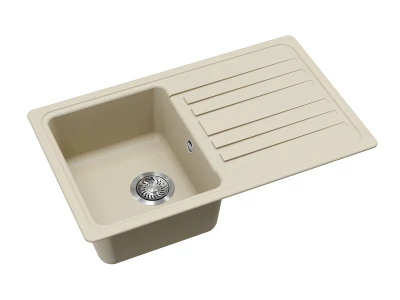 EVIDO Home 45S gránit mosogató, 765 x 460mm, bézs