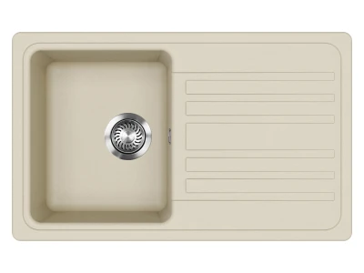 EVIDO Home 45S gránit mosogató, 765 x 460mm, bézs