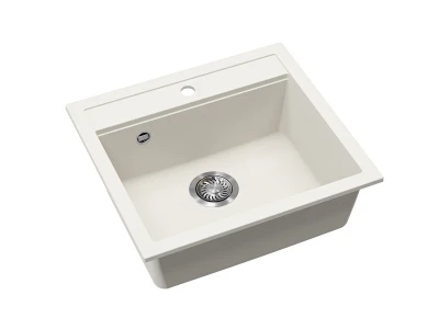 EVIDO QUADRO 6 gránit mosogató, 562 x 510 mm, fehér