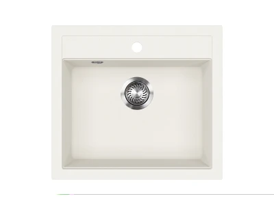 EVIDO QUADRO 6 gránit mosogató, 562 x 510 mm, fehér