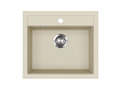 EVIDO Quadro 6 gránit mosogató, 562 x 510 mm, bézs