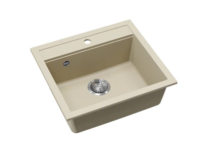 EVIDO Quadro 6 gránit mosogató, 562 x 510 mm, bézs