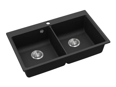 EVIDO QUADRO 9 gránit mosogató, 860 x 510 mm, antracit