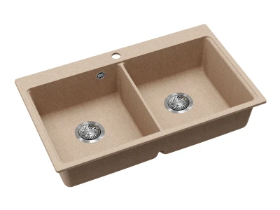 EVIDO Quadro 9 gránit mosogató, 860 x 510mm, avena